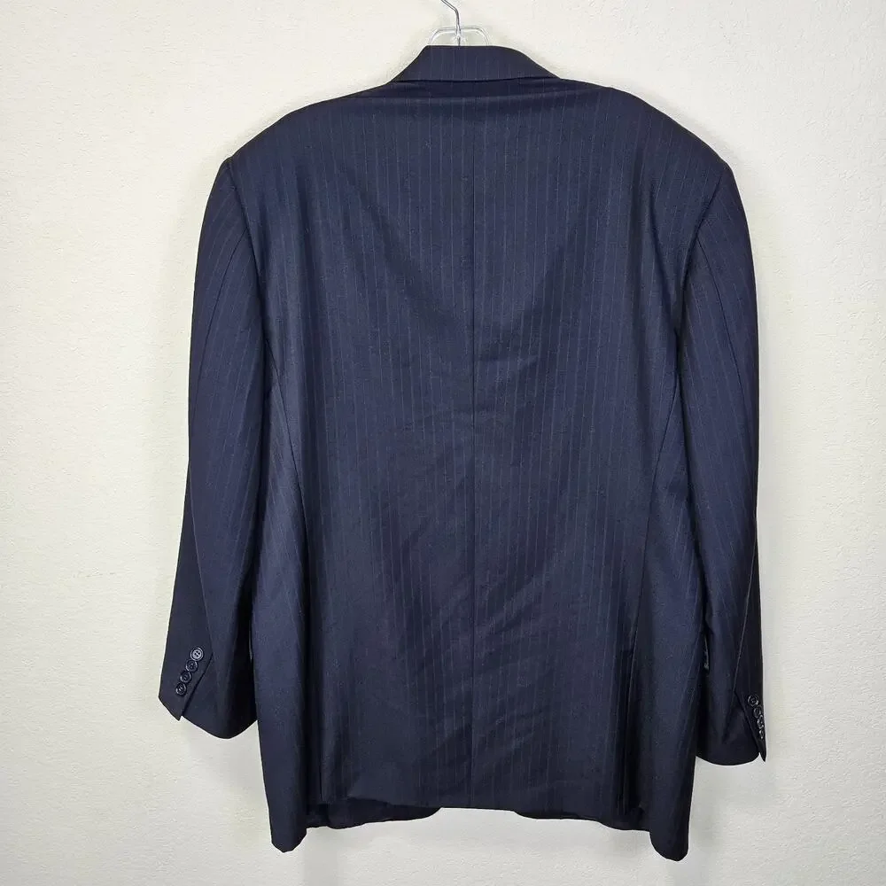 Canali Blazer Mens 42R Black Super 120s Luxury Italian Wool Suit Jacket Designer